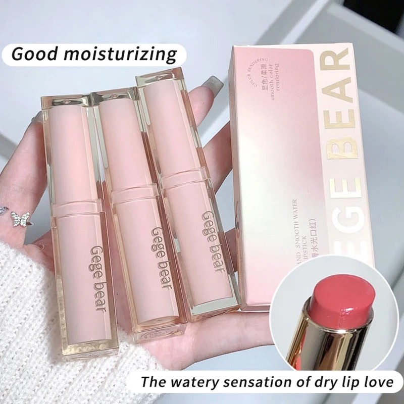 When light soft and smooth lipstick hydrates moisturizing and white not easy to stick to the cup 250716