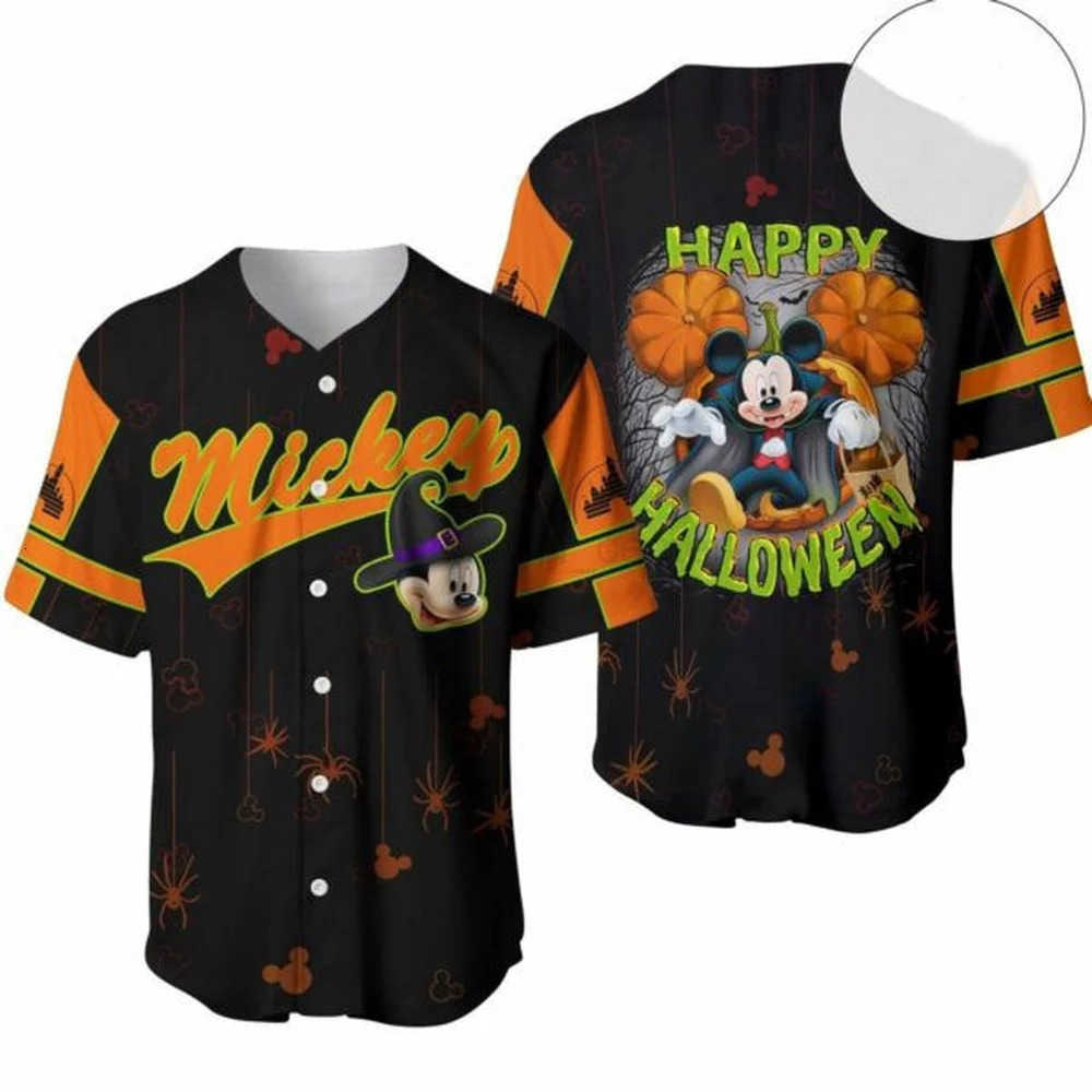 Disney Anniversary Disney Mickey Mouse Cartoon Baseball Jersey Unisex Shirts Summer Childrens Cartoon Casual Sweatshirts W250718