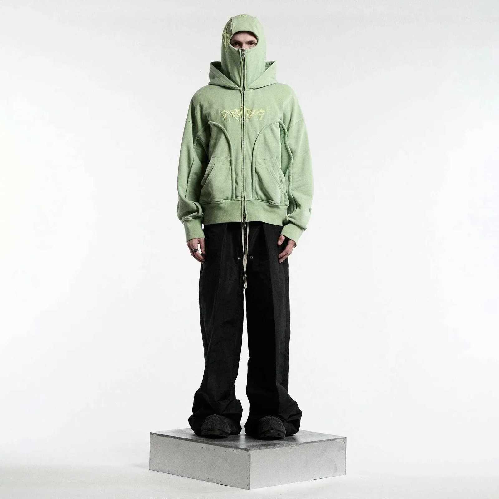 Y2K Vintage Zip up Hoodie Fashion Printed Pattern Double Hat Cold Resistant Design Sweatshirt Oversized Gothic Men Women ClothesXJ250714