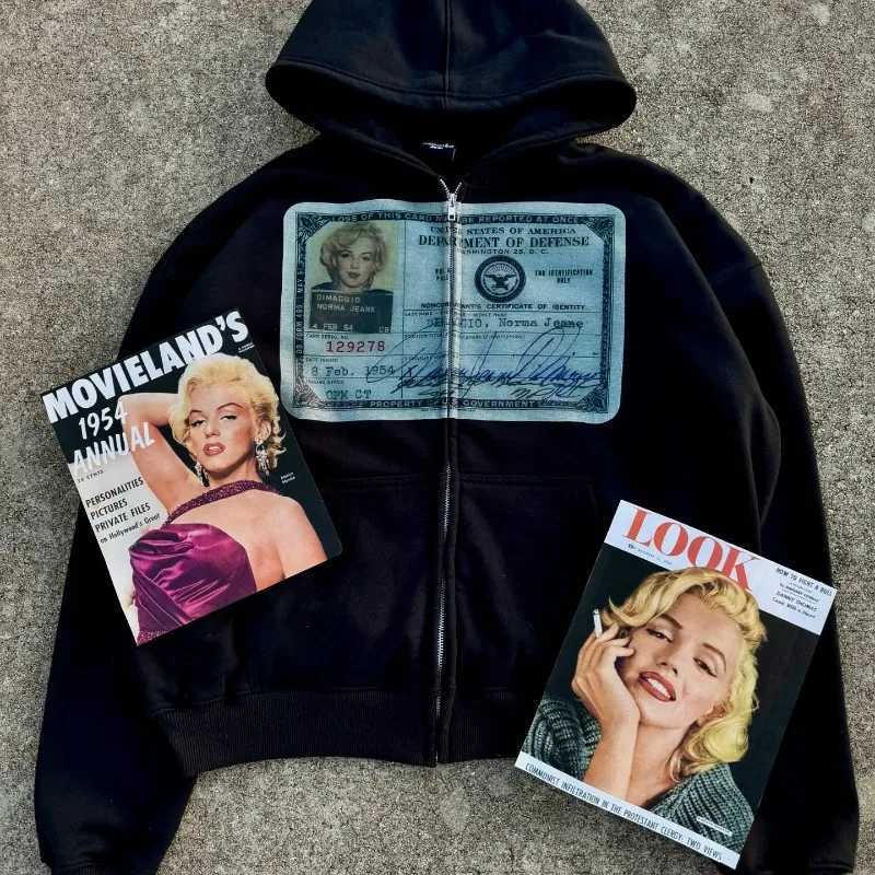 2K Retro Autumn Hoodies for Men Women Printed Personalized Patterns Street Style Streetwear Hoodies Cardigan Long Sleeve Tops X250718