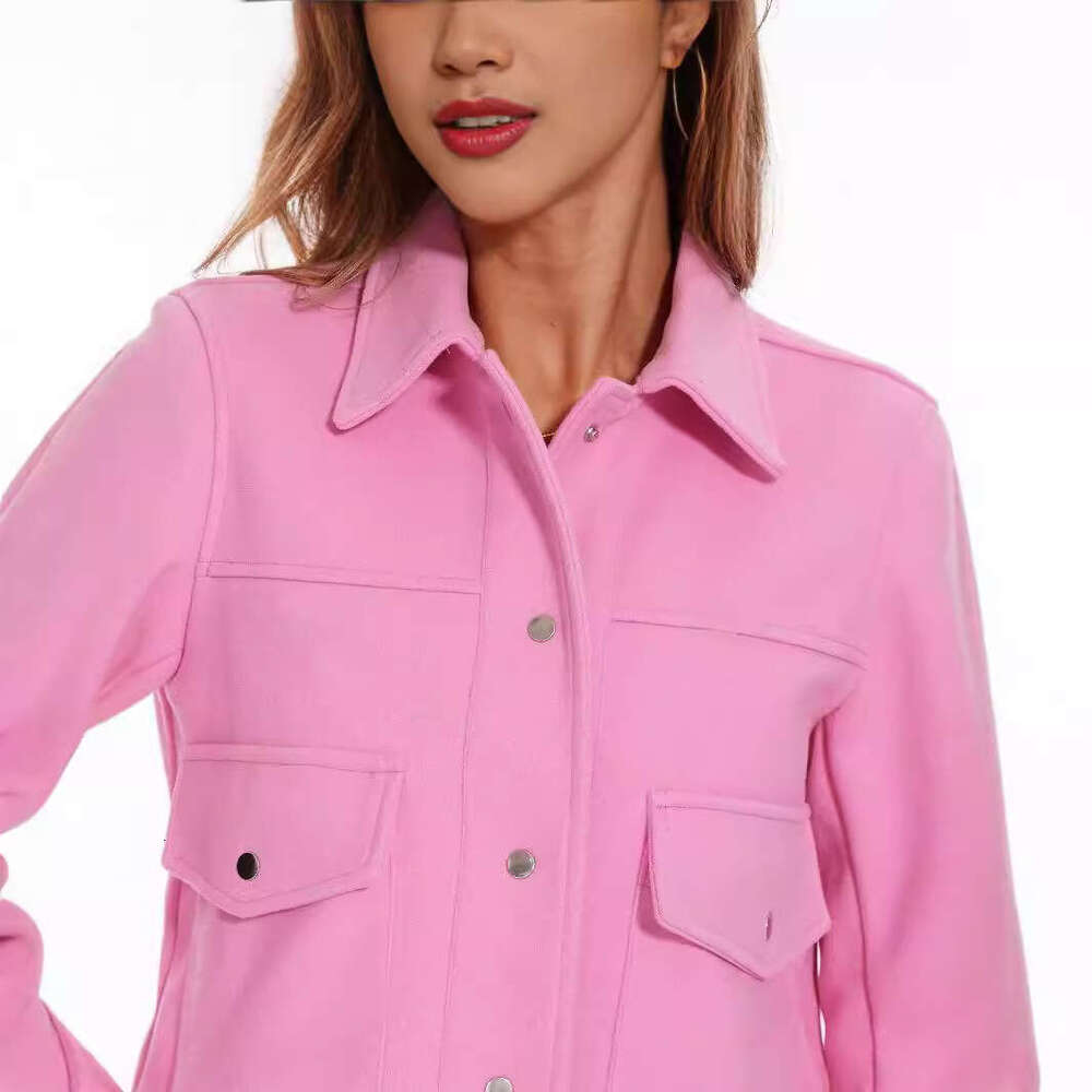 TRAFZA Autumn New Women's Casual Soft Shirt Woolen Coat Top B5