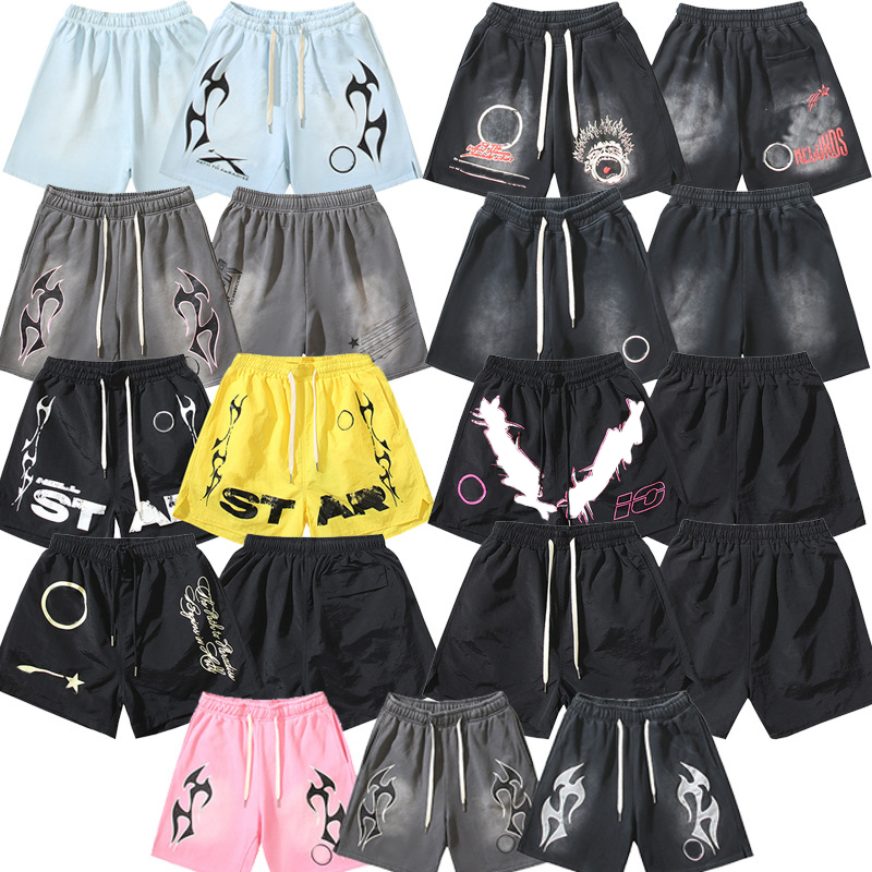 High-quality Mens Shorts Designer Swim Shorts Multi Style Graffiti Letter Print Vintage Washed Shorts Sports Casual Loose Sports Shorts Breathable