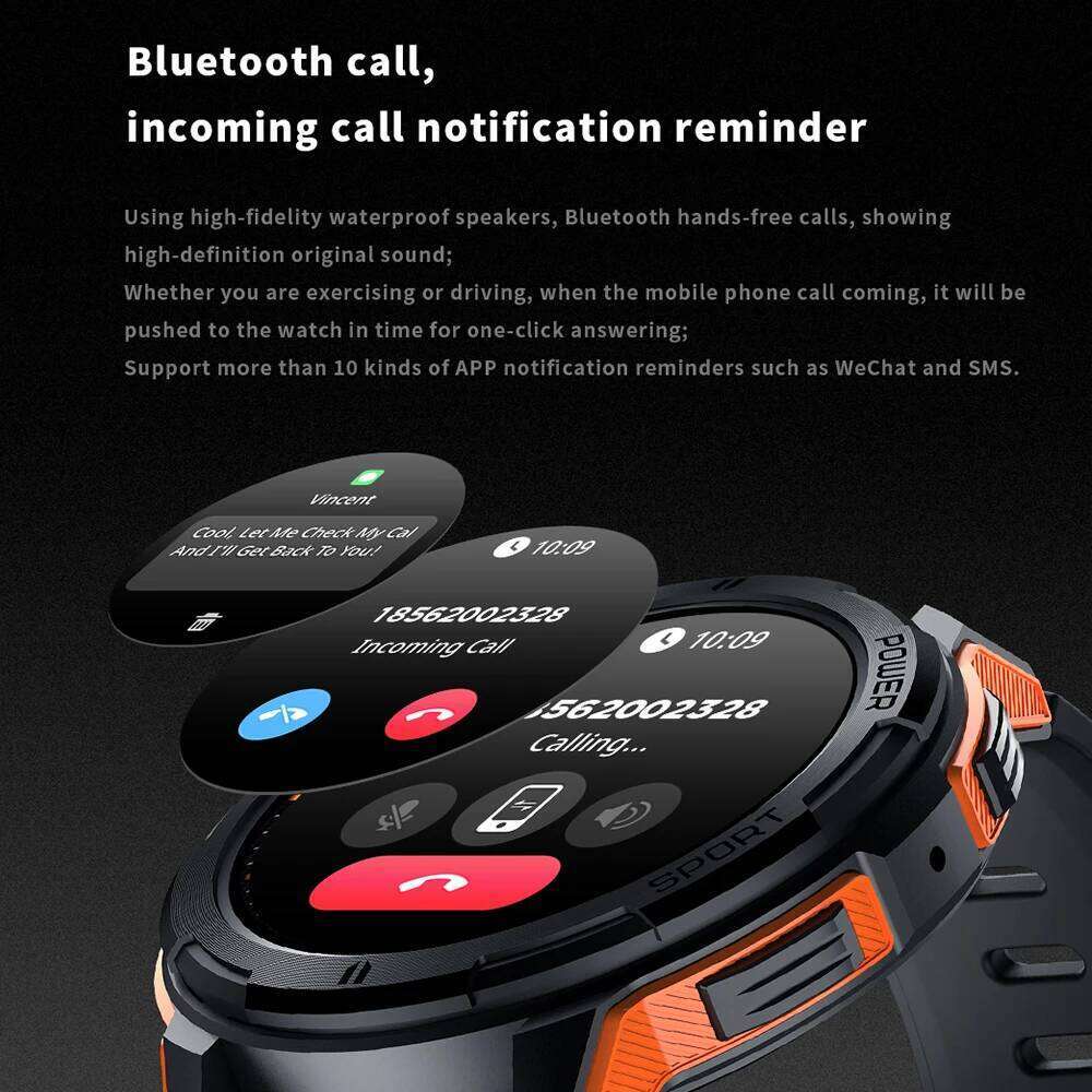 C25 Smart Watches For Men AMOLED Screen 1.43" 1ATM Waterproof Heart Rate Monitor Sports Smartwatch Blue Tooth Call Women Fiess free shipping
