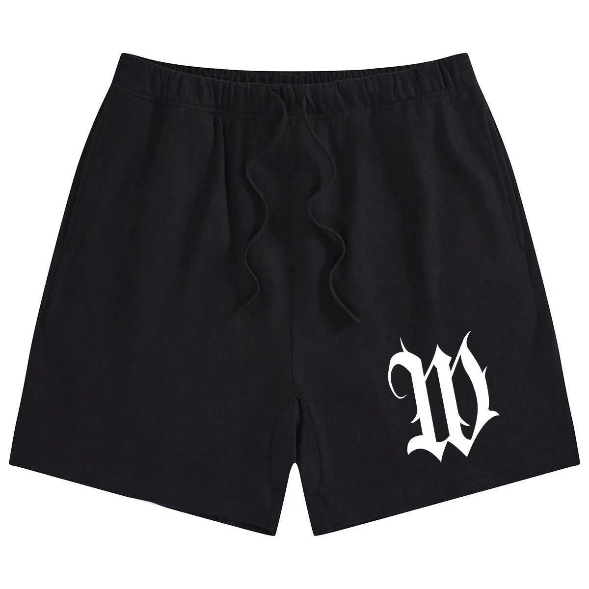 2025 Summer New Mens Sports Shorts Letter Printing Pure Cotton Ins Loose Drawstring Casual Five-point Pants W250718