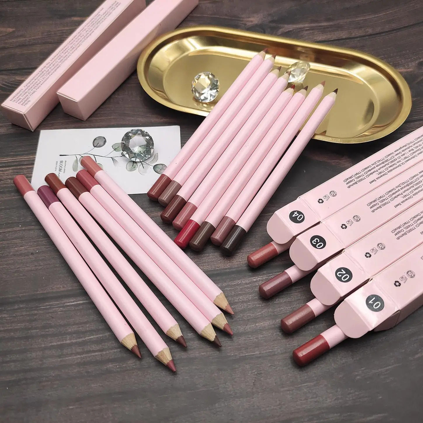 Lip Liner Pencil Private Label Matte Natural Waterproof Lipliner Pink Pigment Customized Makeup Wholesale Items For Resale 250716