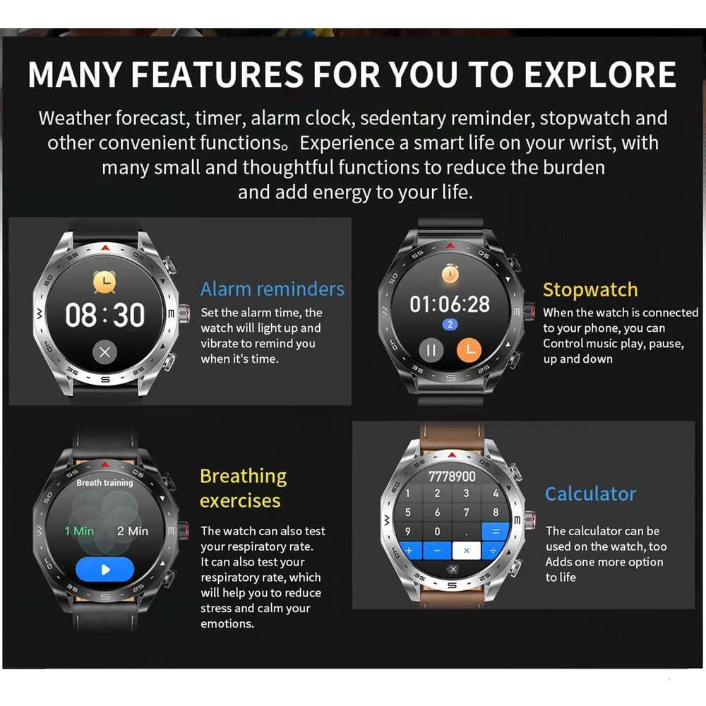 2024 New Smart Watch TWS 2-in-1 Earphones HIFI 9D Sound Quality Bluetooth Call For Men and Women Sports Smartwatches free shipping