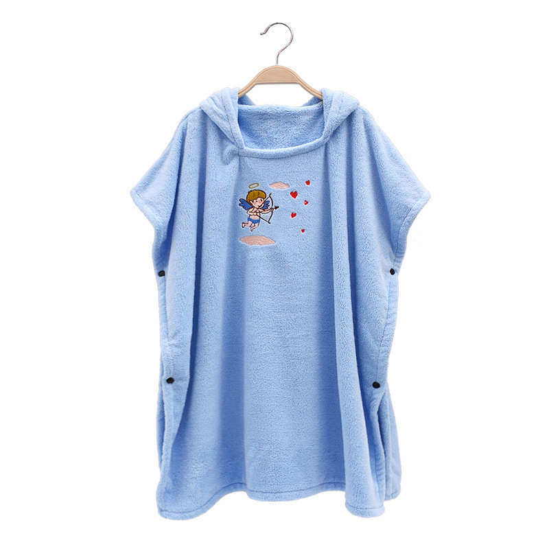 Baby Bathrobe Infant Bath Towel Boy Girl Blankets Swaddle with Hood Cartoon Coral Fleece Towel Blanket Newborn Kids Bedding
