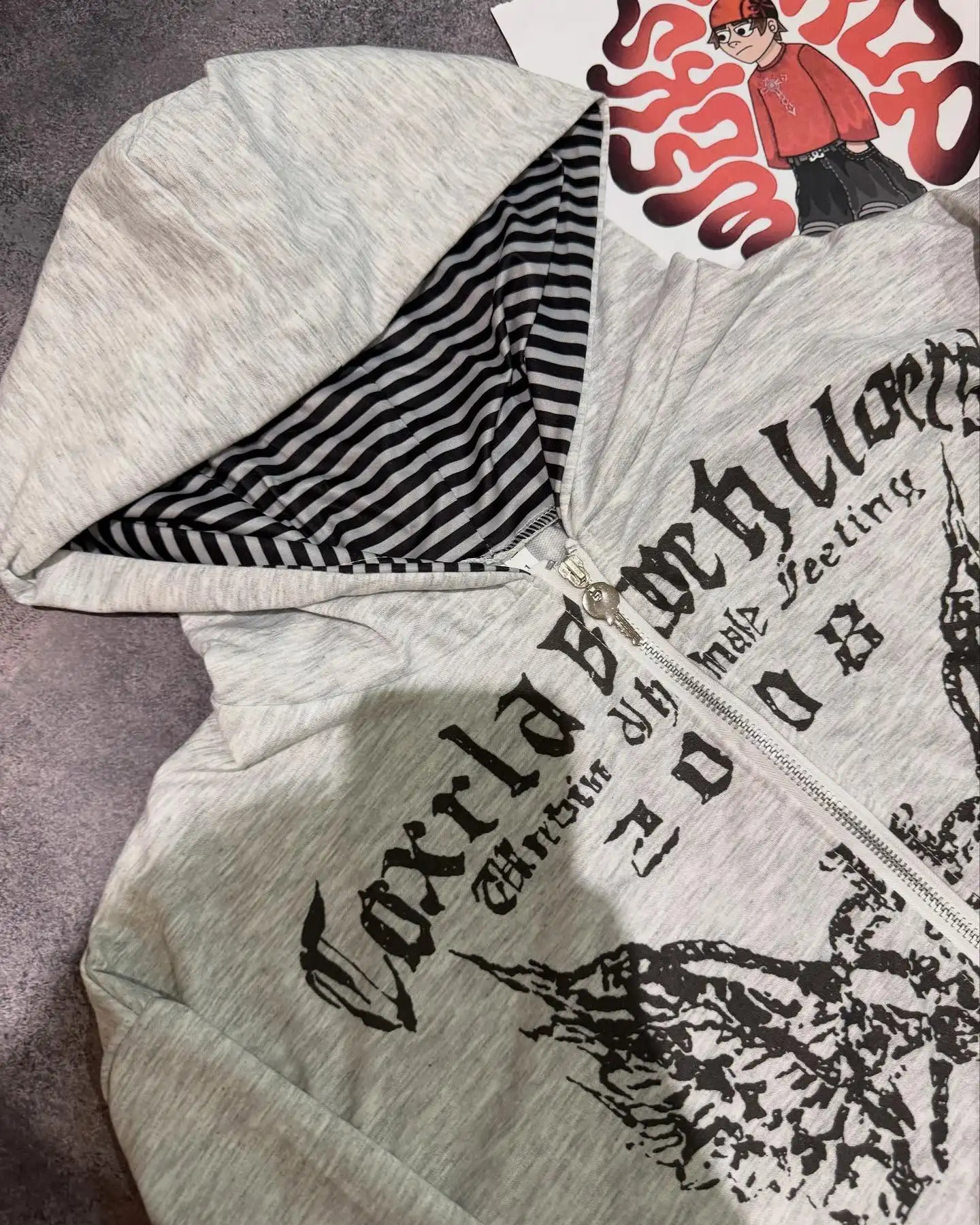 American Trend Joker Hip Hop Zipper Hoodie Women Street Y2K Harajuku Vintage Sweatshirt Unisex Punk Rock Cardigan 250717