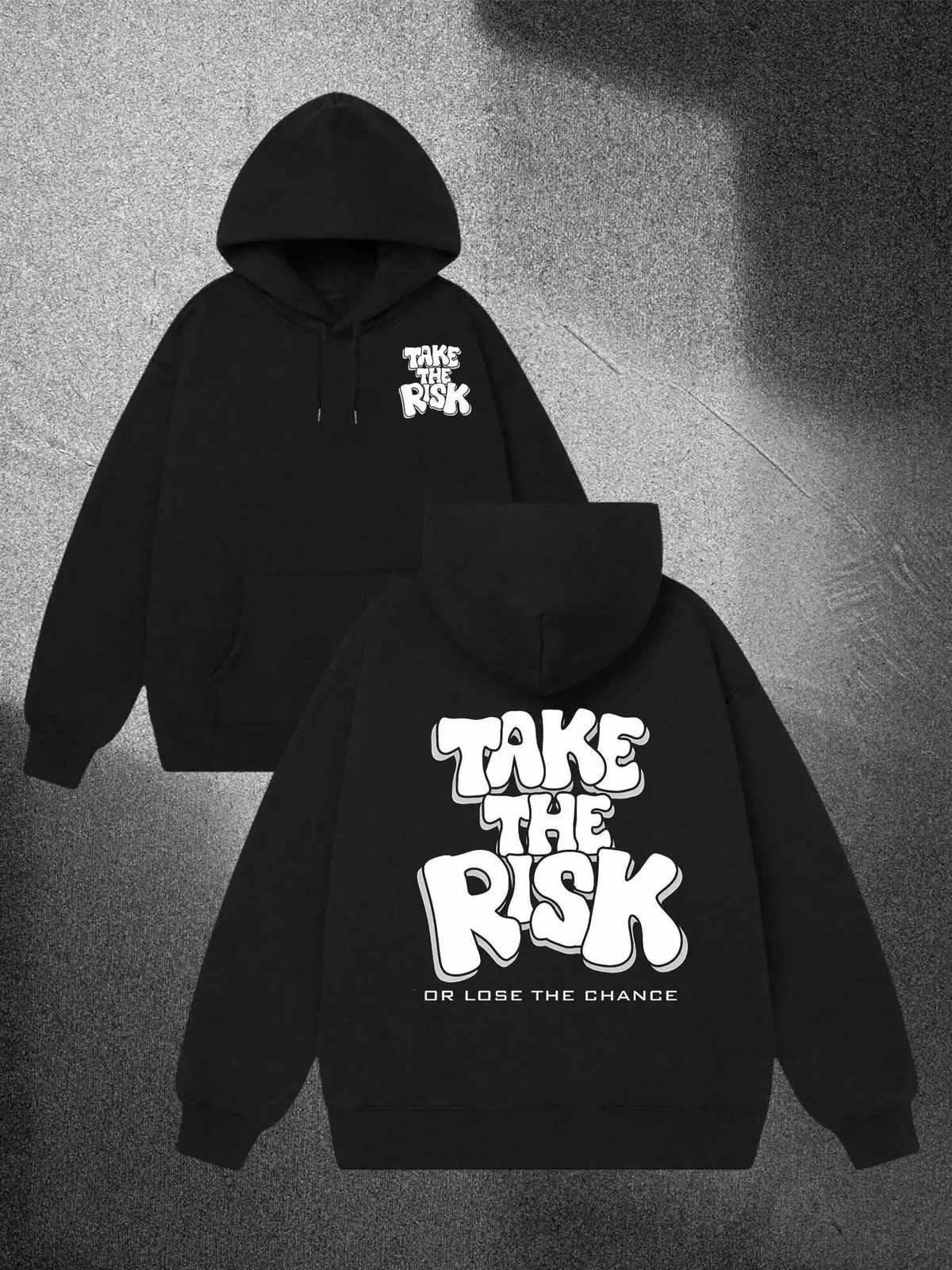 TAKE THE RISK Mens Hooded Sweater Plus Velvet To Keep Warm Sports Hoodie With Pocket Suitable For Spring And Autumn WearXJ250714