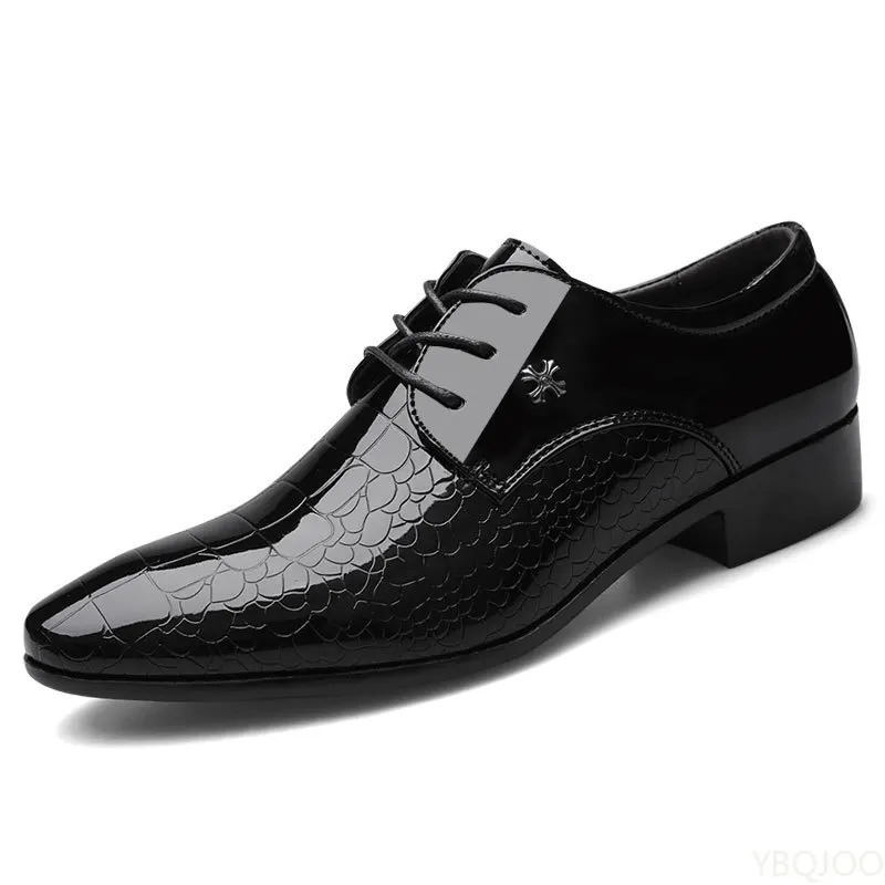 Mens y Patent Leather Shoes Pointed Toe Dress est Oxford Wedding Trend Plus Size Male Footwear Shoes 250717