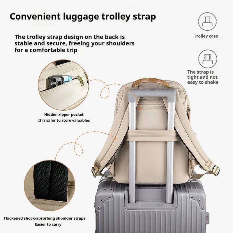 Designer Bags Women's Lightweight Fashion Backpack Anti-Theft Travel Commuter Bag With Multiple Compartments For Computer College School Luxury B