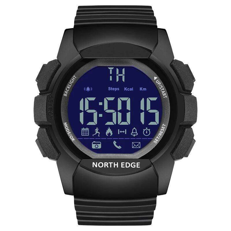 Men's Military Water Resistant 100M NORTH EDGE Sport Watch Army Led Digital Wrist Stopwatches Male For IOS Android free shipping