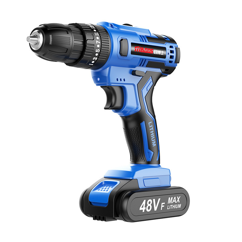 Brushless Electric Drill Pistol Drill Rechargeable Lithium Battery Tool Multi-Function Electric Impact Drill Household Electric Screwdriver 201225