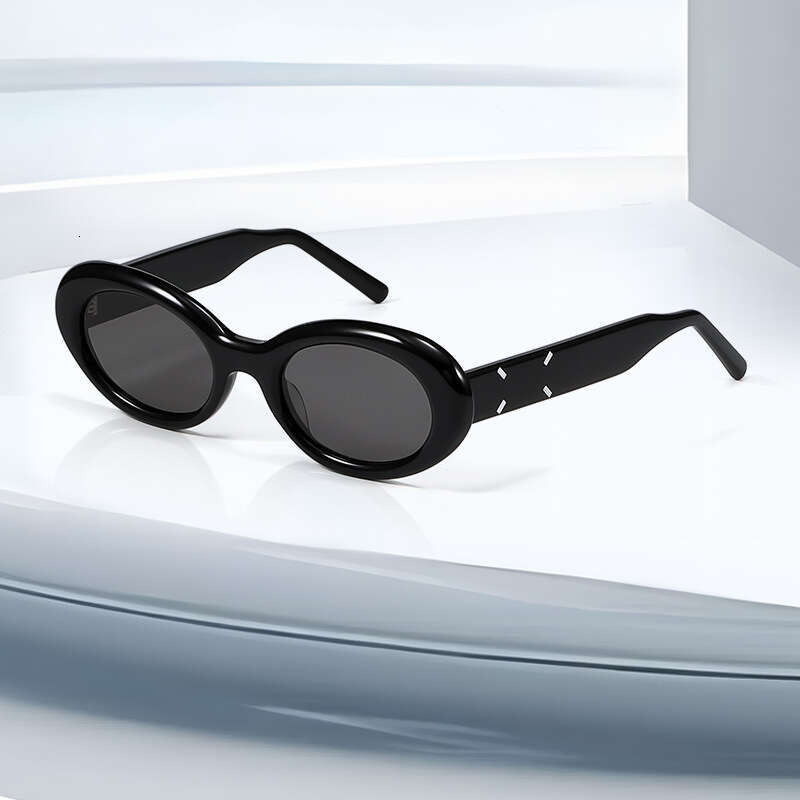 DHsunglasses Maison Margiela Inspired Cat-Eye Sunglasses - UV400 Protection Fashion Oval Frame Unisex Sun Glasses (Model 9097)