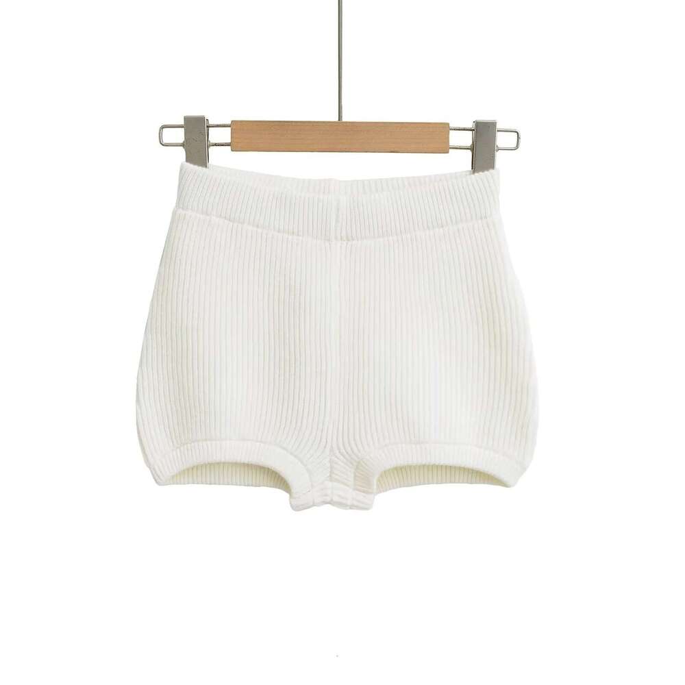 American Street Style Blogger High Waist Leg-Lengthening Solid Color Sexy Versatile Knitted Shorts Sweet Internet Celebrity Yoga Hot Pants B5 g5