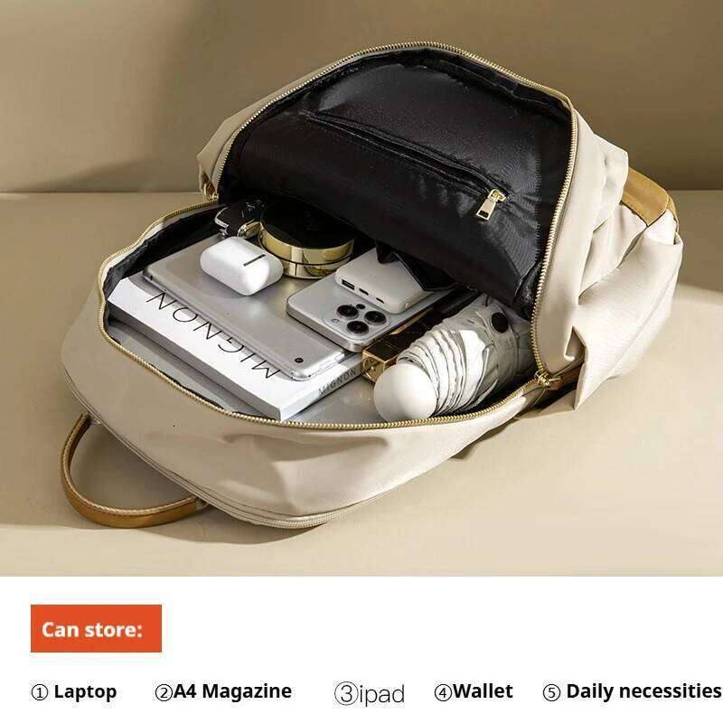 Designer Bags Women's Lightweight Fashion Backpack Anti-Theft Travel Commuter Bag With Multiple Compartments For Computer College School Luxury B