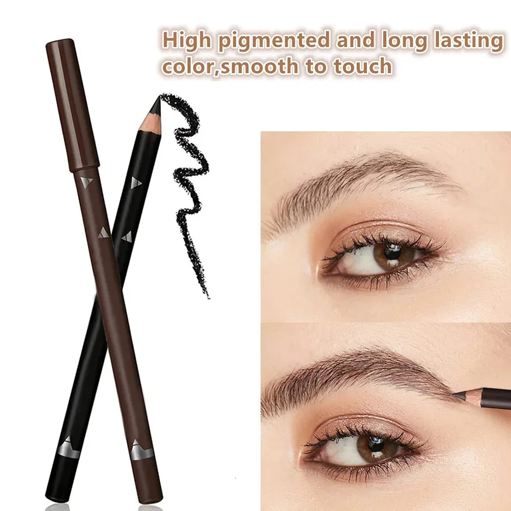 6/12Pcs Eye Brow Pencil Waterproof Professional Women Eye Makeup Pen Easy Color Natural Black Cosmetic Beauty Eyebrow Tool 250712