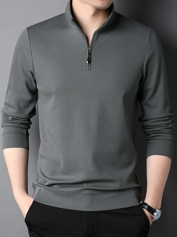 M55351 Men's and women's solid color round neck sweater men's and women's blank pullover sweater