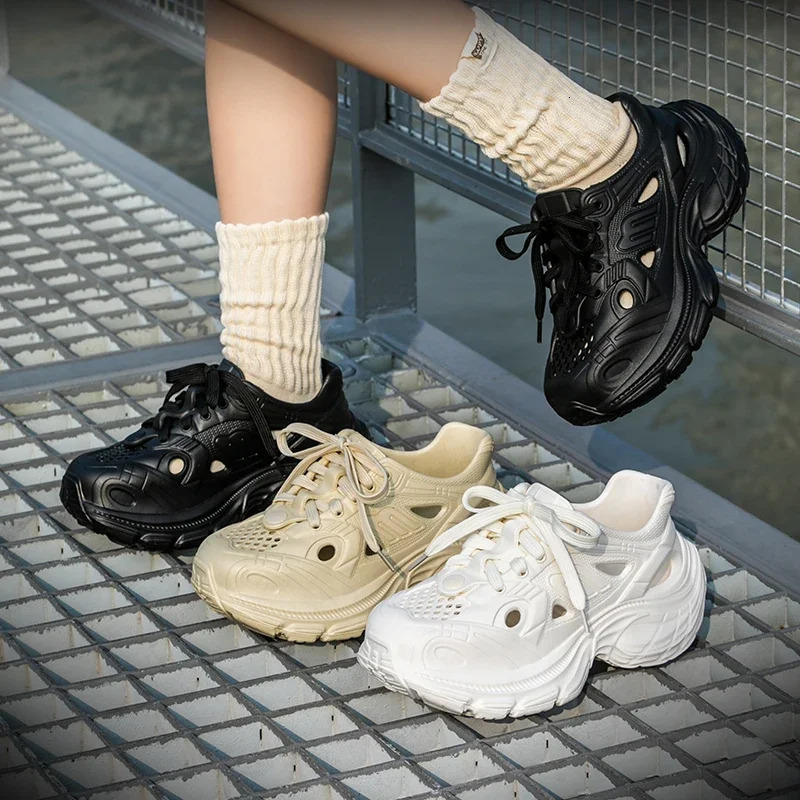 Summer Fashion Breathable Chunky Sneakers Women EVA Non Slip Wading Platform Shoes Woman Outdoor Thick Sole Sports Shoes 250717