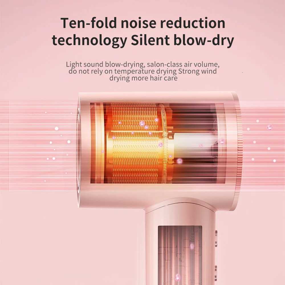 1600W High-Speed Electric Hair Dryer Machine Adjustable Temperature Professional Low Noise Fast Drying Anion Hair Care Blow Dryer W250718