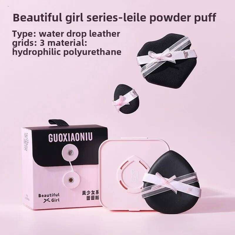 Guo Xiaoniu 3pcs/set Beauty Girl Series Leilei Powder Puff Dry and Wet Air Cushion Foundation Makeup Tool makeup sponges X250718