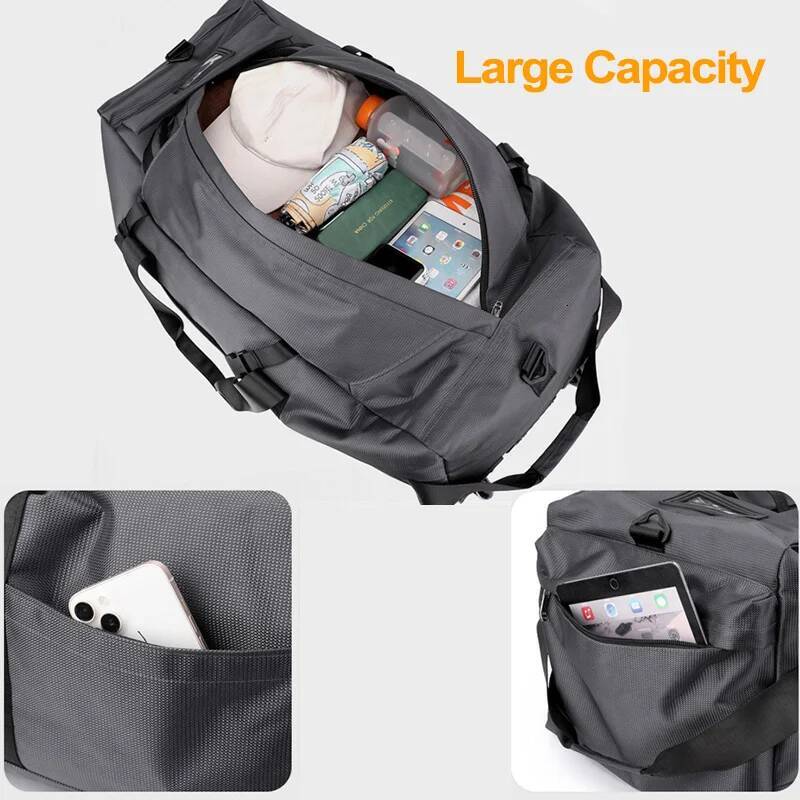 Foldable Wheeled Travel Bag Outdoor Camping Hiking Car Duffle Bags Lage Moving Handbag Large Sport Fiess Storage Backpack high-quality