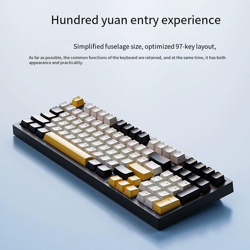 Designer Famous Brand Ruiyi F Mechanical Keyboard High Aesthetic Gaming Wired Office Laptop Blue Brown Red Switch