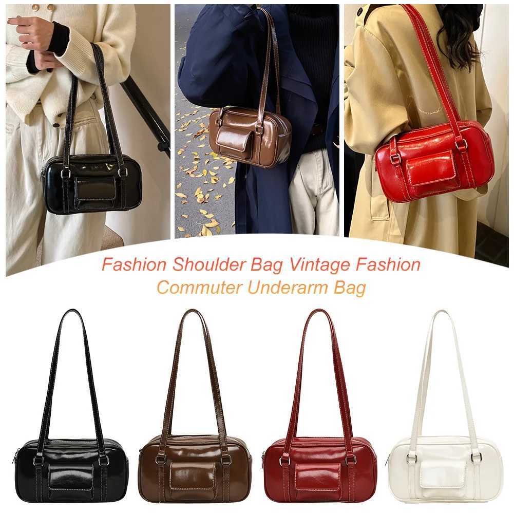 Underarm Bag PU Leather Zipper Closure Shoulder Bag for Women with Inner Pockets Handbag Tote Bag for Work Travel Y250718