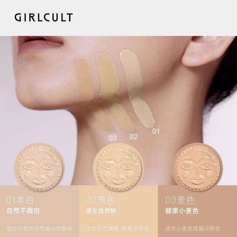 Girlcult Glitter Air Cushion Skin Liquid Foundation Concealer Oil Control Natural Makeup BB Cream Nude Moisturizing Pigment X250717