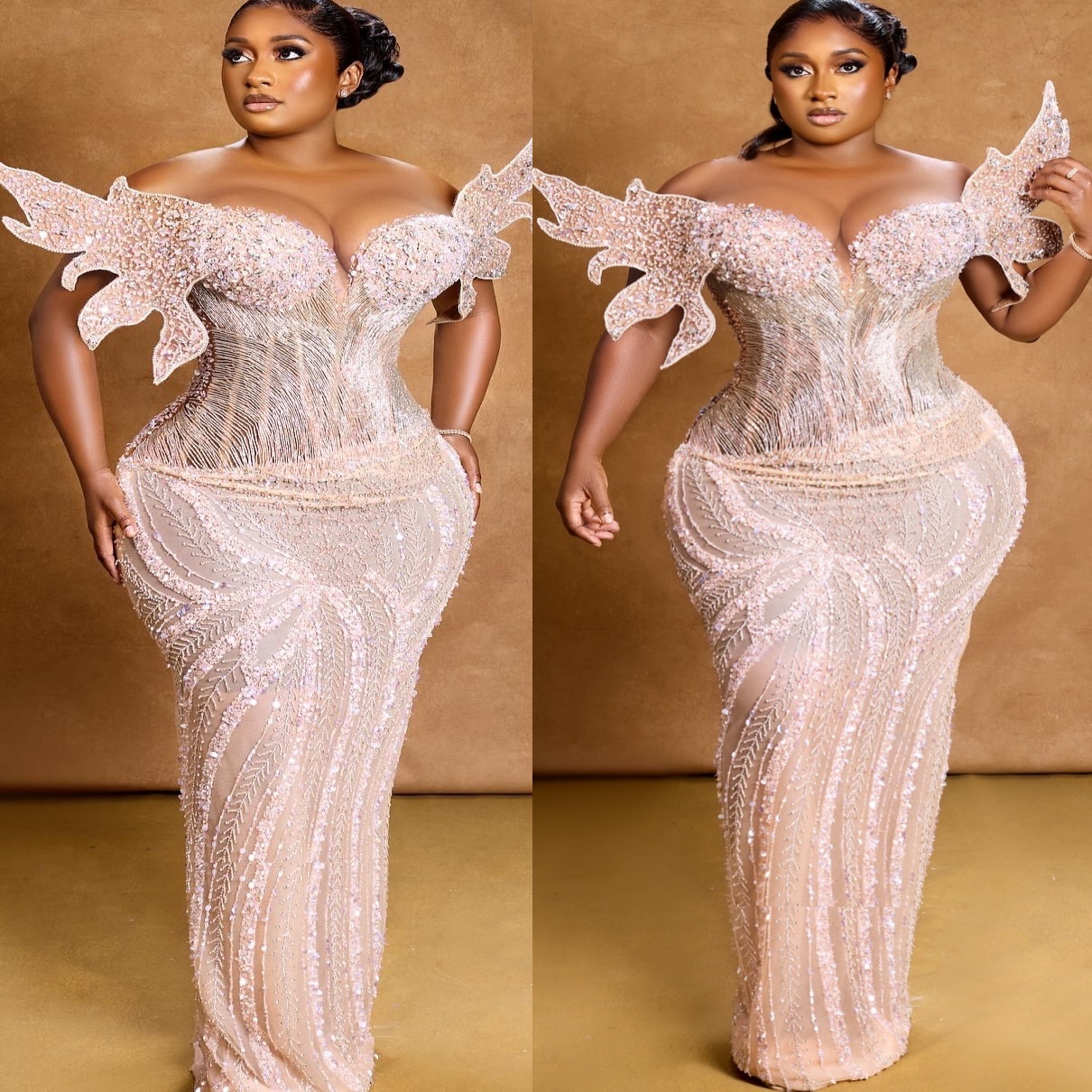 Champagne Sheath Prom Dresses 2025 Stylish Crystals Beaded Evening Formal Party Second Birthday Engagement Gowns Plus Size Dress For Special Occasions