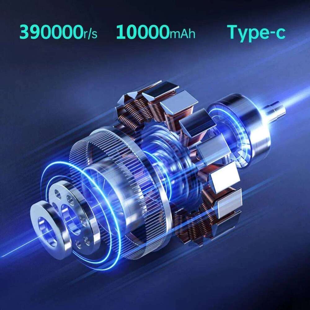 2025 New Violent Turbofan 390000Rpm Powerful Air Portable Wireless Dust Cleaner Typec Charging Brushless Jet Blower Home