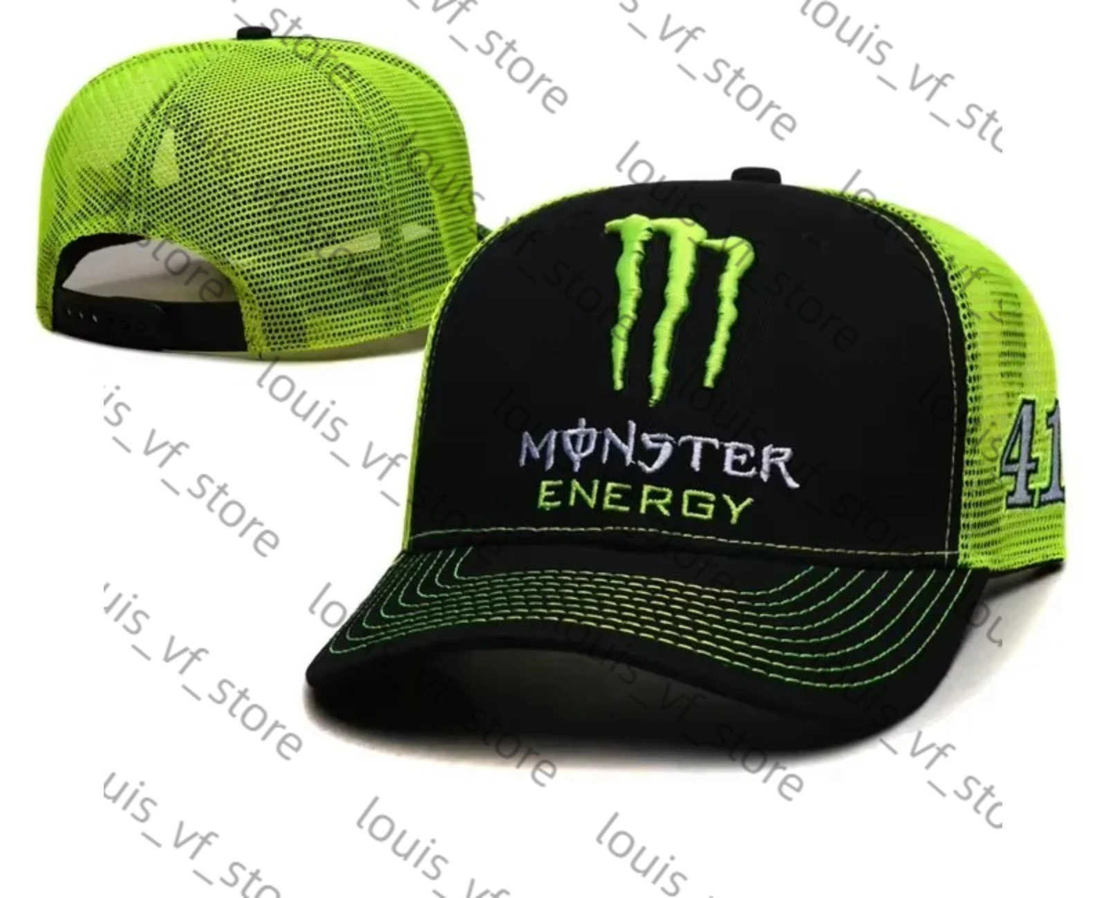 2025 New Monster Embroidered Baseball Hat Summer Mens and Womens Sunscreen Hat Racing Baseball Hat H250718