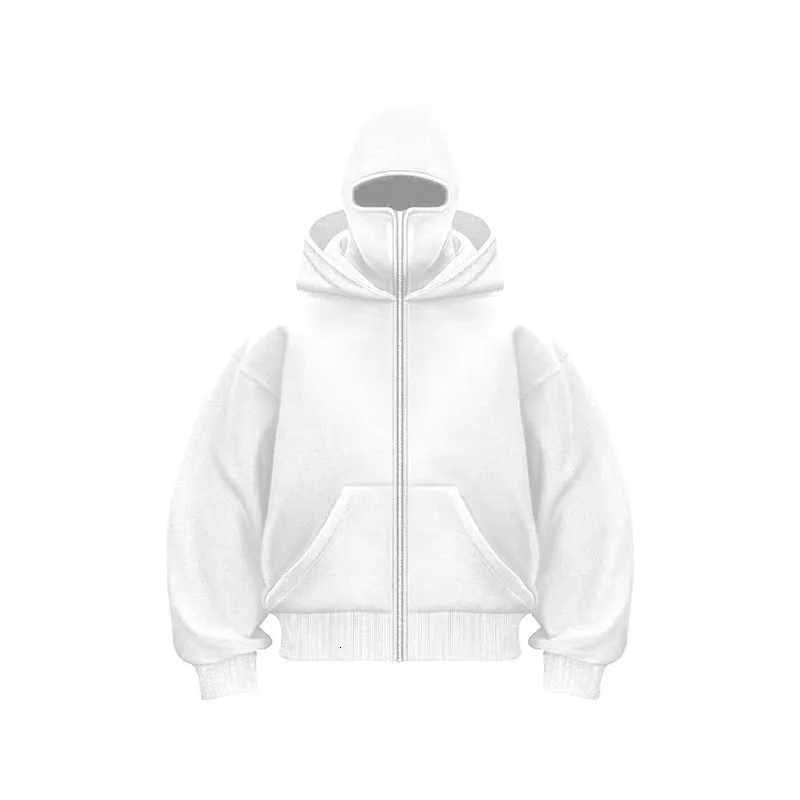 2025 Spring and Autumn Edition Masked Zipper Hoodie for Sports Running and Walking Trendy Fashion Hoodie XJ250714