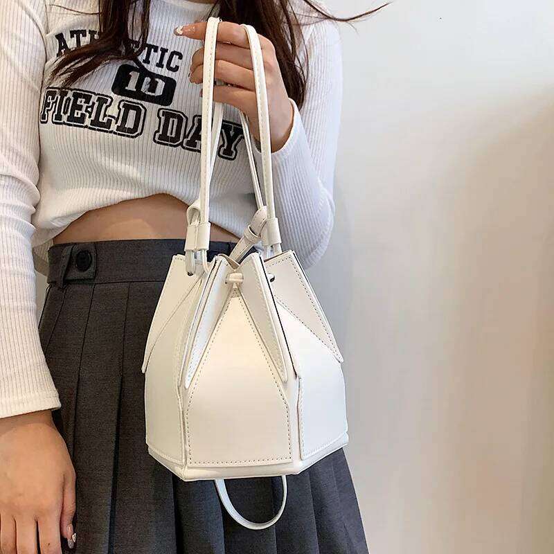 Designer Bag Brand Folding Bucket For Women High Quality Shoulder Fashion Purse And Handbag Designer Geometric Crossbody Bag Satchel