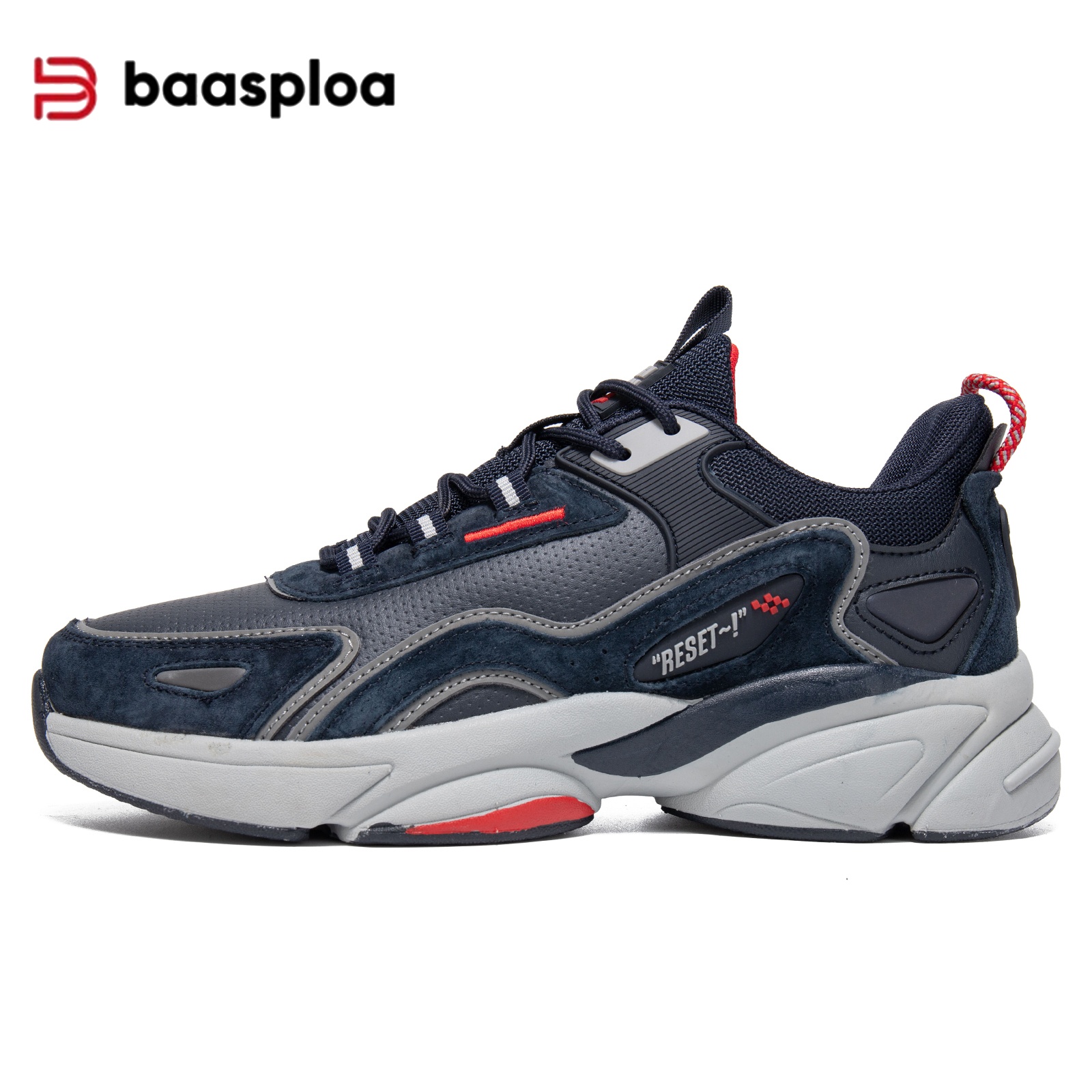 Baasploa Mens Running Shoes Lightweight Breathable Athletic Sneakers for Outdoor Sports Jogging Walking Gym Training Non Slip Durable Comfortable Casu