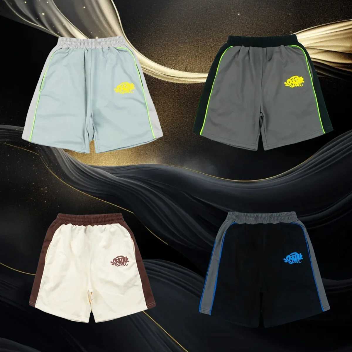 2025 Hip Hop Street Retro Sport Shorts Joggers Shorts Summer Baggy Casual Beach Short Man Moto W250718