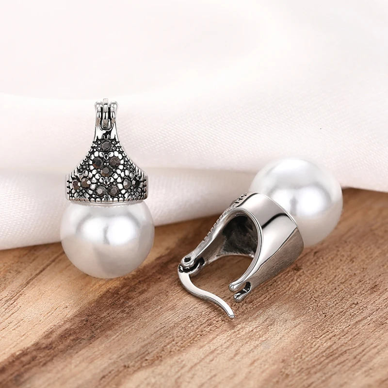 80s Vintage Style Simulated Pearl Drop Earrings Female Graceful Retro Party Accessories Delicate Rhinestone Jewelry for Women 250717