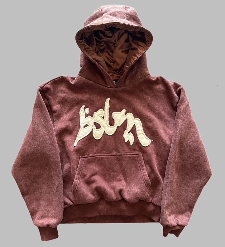 Fashion 3D Digital Letter Print Hooded Loose Sweatshirt American Style Trend Unisex Set 250718