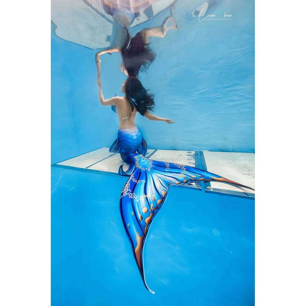 customization ProfessionaMermaid tail training aquarium performance Fish skin can be matched with Large size Mermaid fins
