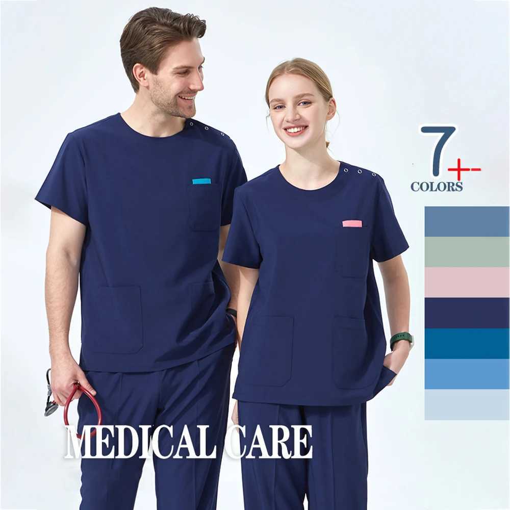 Quick-Dry Sport Medical Scrub Set Performance Stretch and Comfortable - Top and Pant Doctor Nurse Outfit Scrubs Uniform S02-01 Z250718