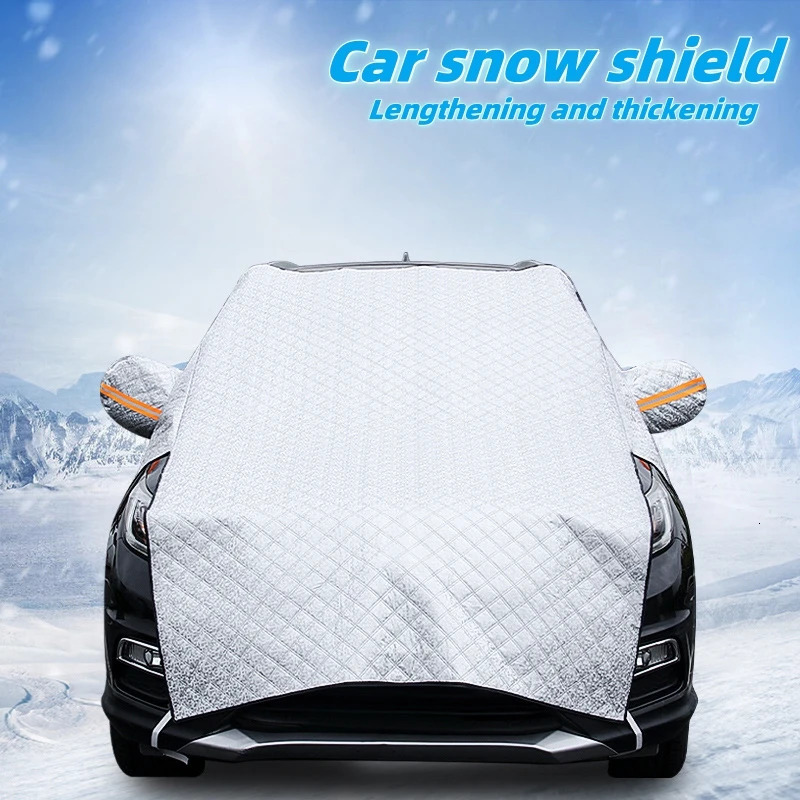 Car snow shield Sunshade sunblock front gear snow shield thickened and lengthened in winter frost protection front windshield 250715