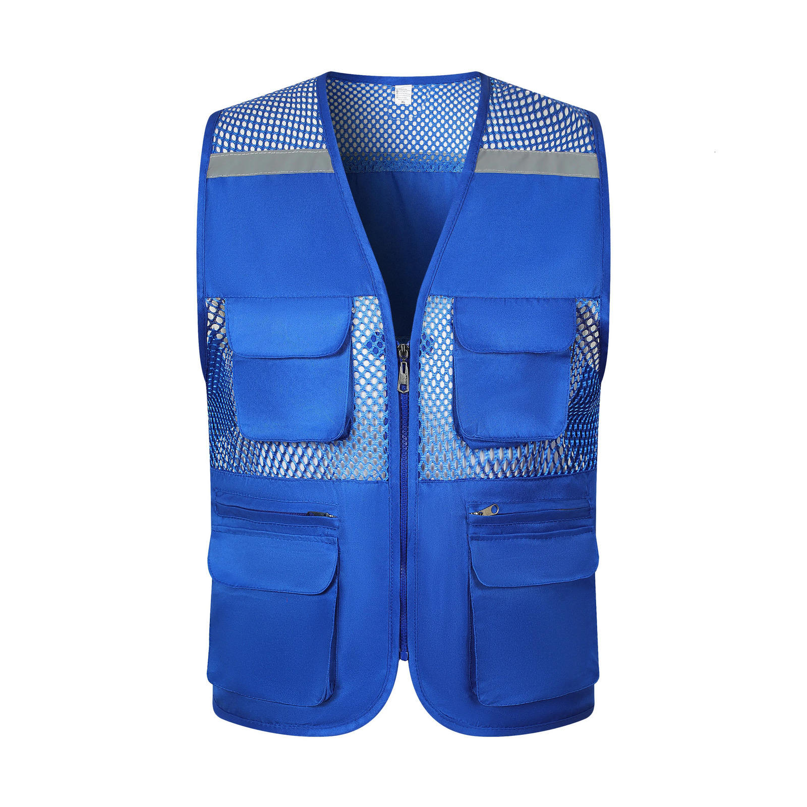 Summer Thin Mesh Vest Outdoor Sports for Jackets Bigsize Sleeveless Vest Multi Pockets Casual Work Wear Camping Fishing Vests 250717