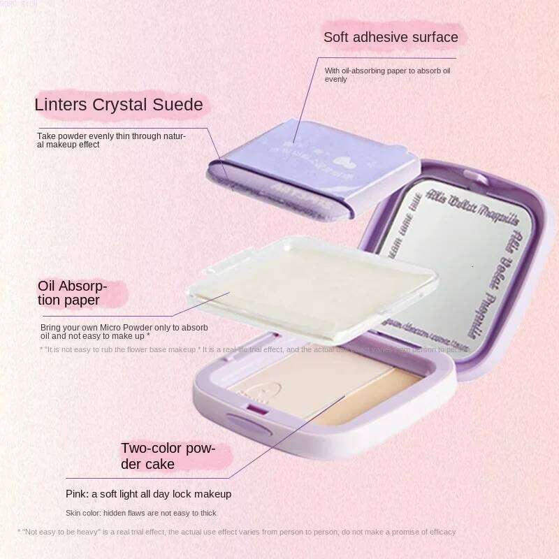 ART3M1S Pressed powder, oil-absorbing paper, powder puff, three-in-one kit, makeup setting, concealer, brightening X250717