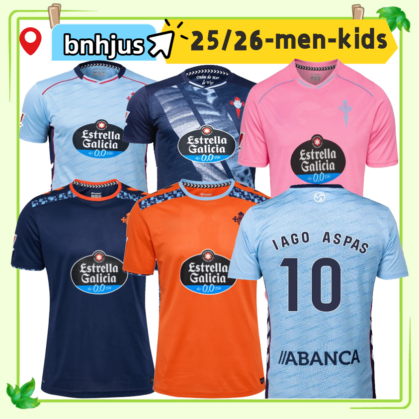 2025 2026 CeltaS de Vigo Soccer Jerseys Retro 97 98 99 00 01 02 04 MOSTOVOI STRAND LARSEN BAMBA Paciencia FRAN BELTRAN IAGO ASPAS Gabri Veiga Men Kids kit Football Shirt
