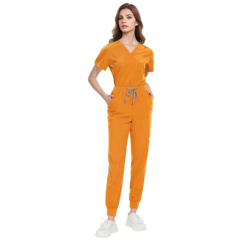 Fashionable Medical Uniforms Hospital Women Scrubs Sets Doctors Nurses Accessories Dental Clinic Beauty Salon Workear Clothes Z250718