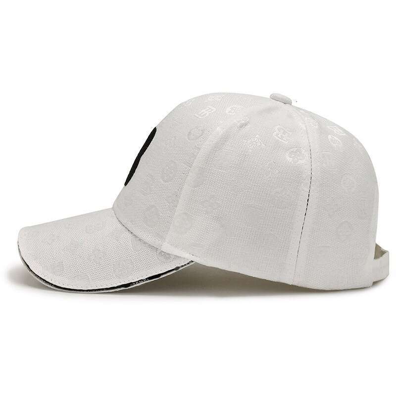 Korean Style Trendy Baseball Wide Brim Face Slimming Sun Protection Duckbill Cap Letter Embroidery Print Hat Unisex