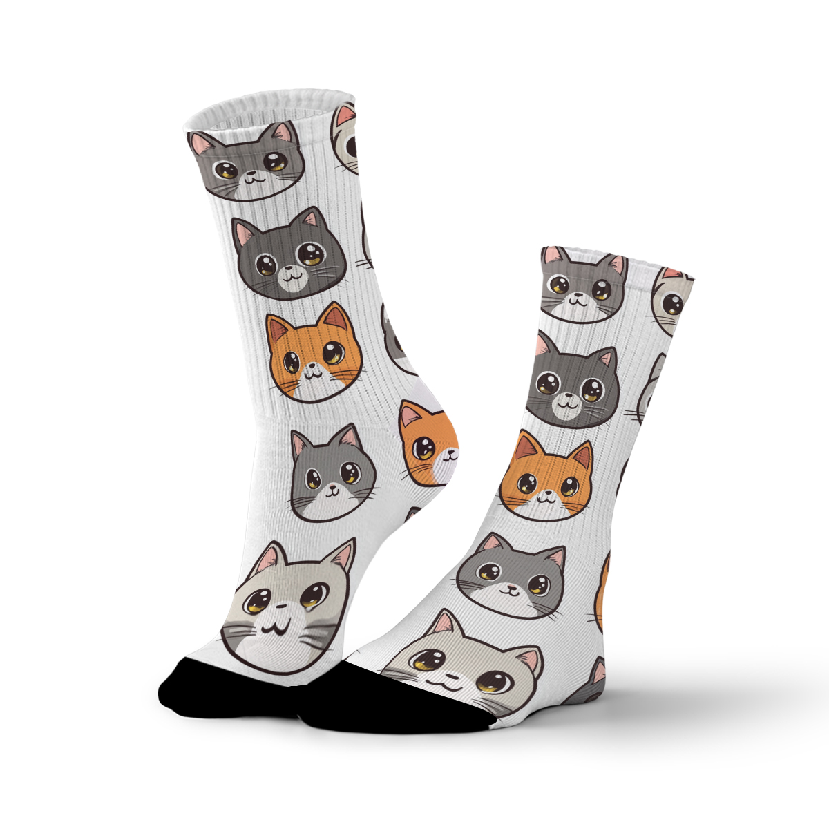 Cute Cat nisex Tube Socks Trendy Feline - Love Vibes C059socks