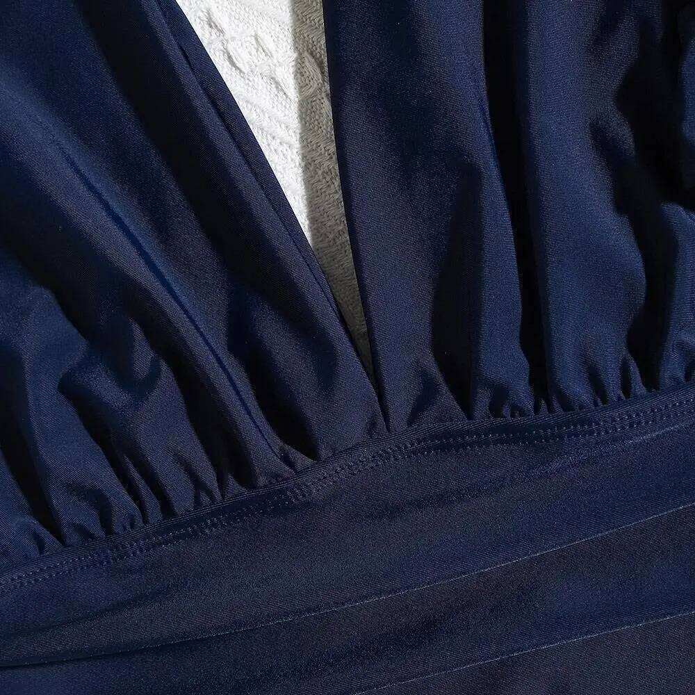 Solid Push Up One Piece Swimsuit with Underwire Bra Sexy Bathing Brazilian Plunge Swimming Suit for Women