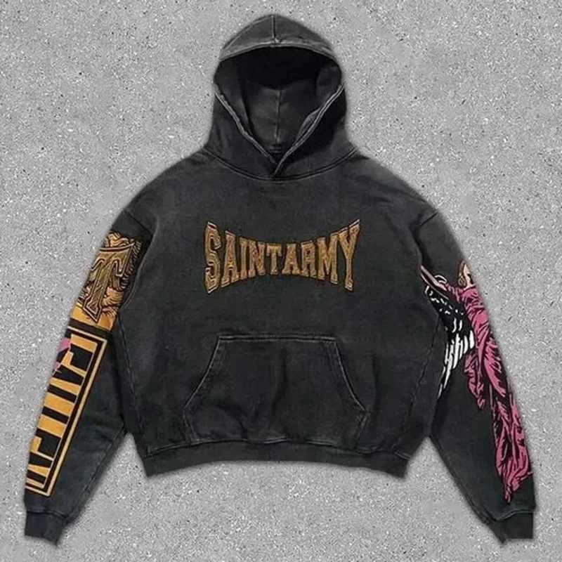 3D Printed Y2K Hoodies Punk Angel Eyes Men Autumn Winter America Retro Printed Trend Thin Fit Pullover Women Hoodie Couple New X250718