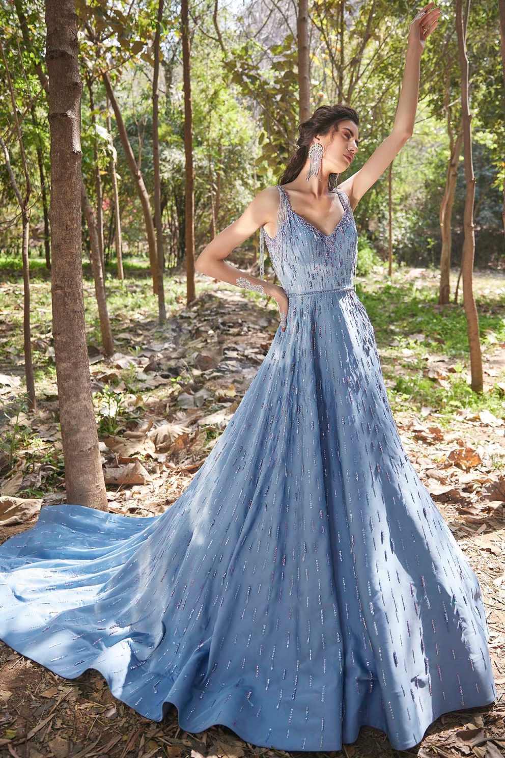 Sexy Backless Sequins Evening Dress Spaghetti Strap A-line Sleeveless Formal Party Dresses Graduation Prom